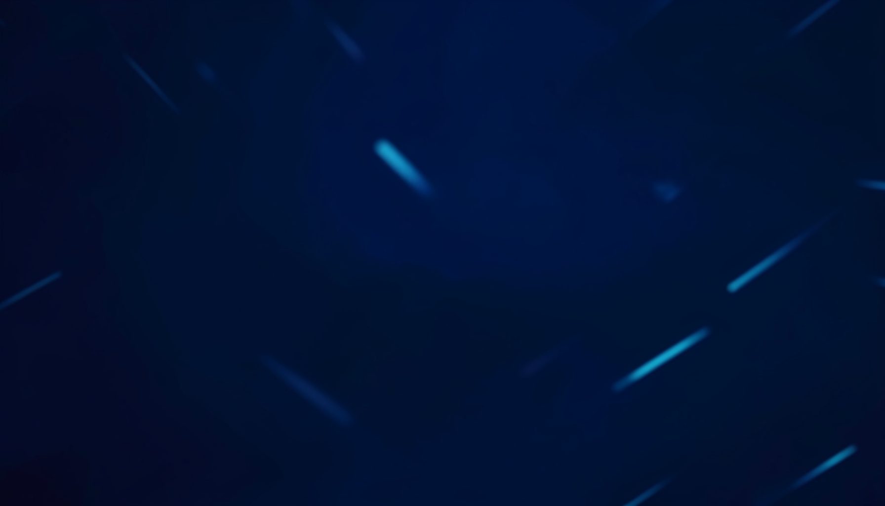 Dark blue abstract background with glowing cyan streaks of light, calm and futuristic mood